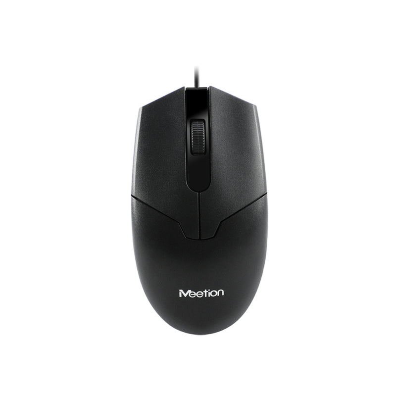 Meetion MT-M360 Wired Mouse 2+1 Buttons, Anti-skid Scroller - Black