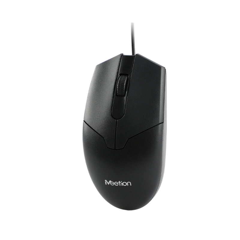 Meetion MT-M360 Wired Mouse 2+1 Buttons, Anti-skid Scroller - Black