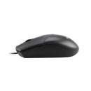 Meetion MT-M360 Wired Mouse 2+1 Buttons, Anti-Skid Scroller - Black