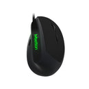 ماوس ميتيون MT-M390 السلكي المريح مع ضوء أحمر LED عمودي - أسود 