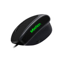 ماوس ميتيون MT-M390 السلكي المريح مع ضوء أحمر LED عمودي - أسود 