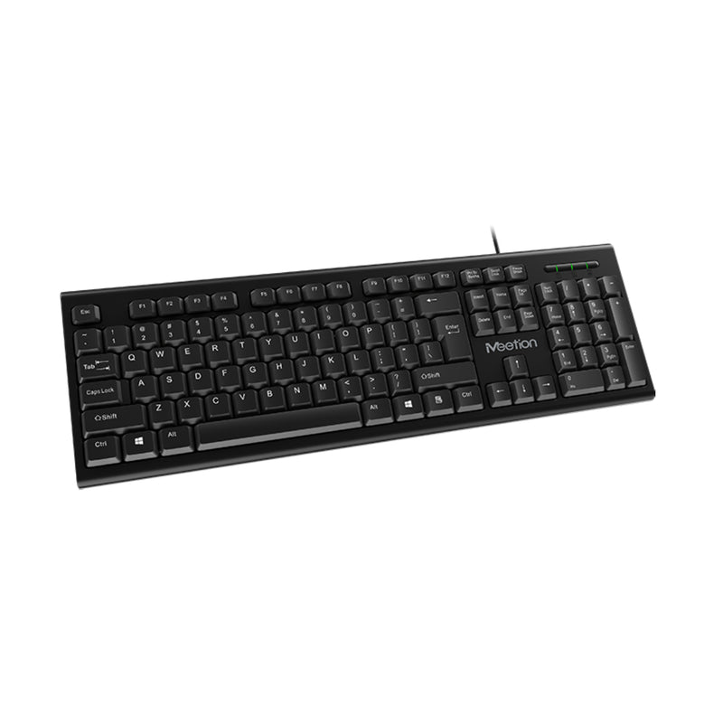 Meetion MT-K100 USB Standard Wired Keyboard - Black