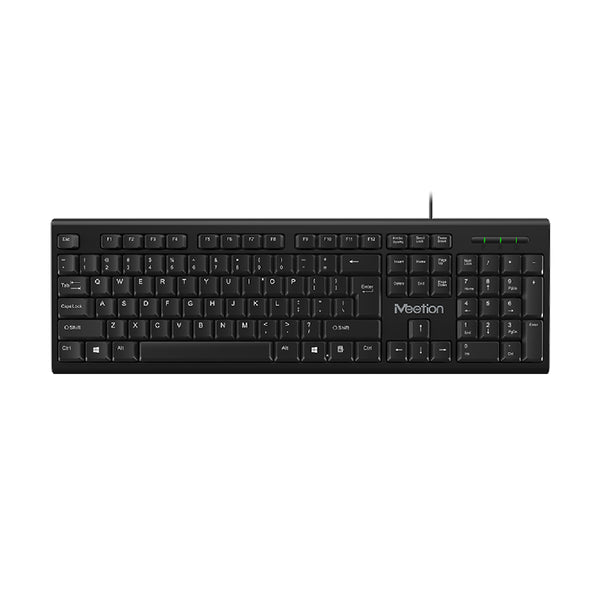 Meetion MT-K100 USB Standard Wired Keyboard - Black