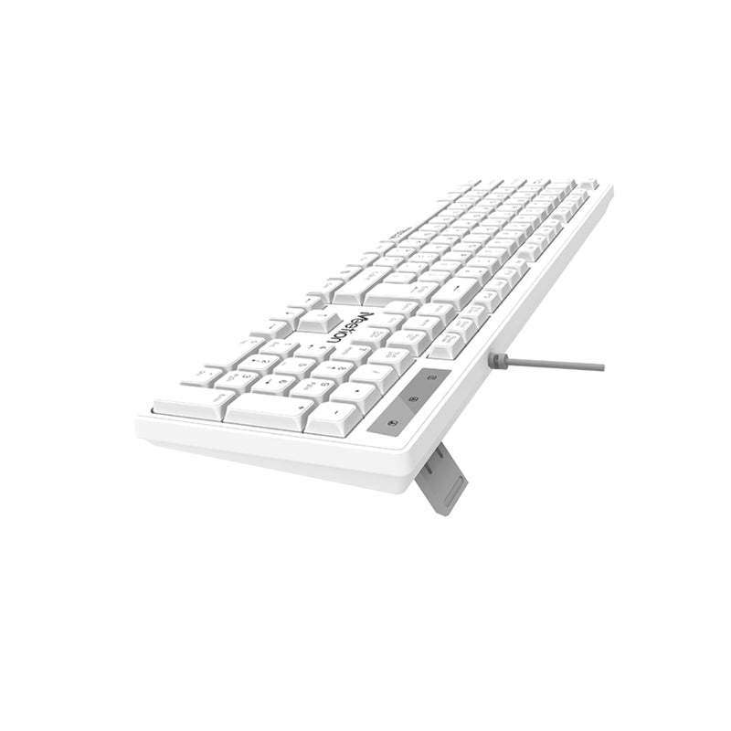 Meetion MT-K300 USB Standard Wired Keyboard - White