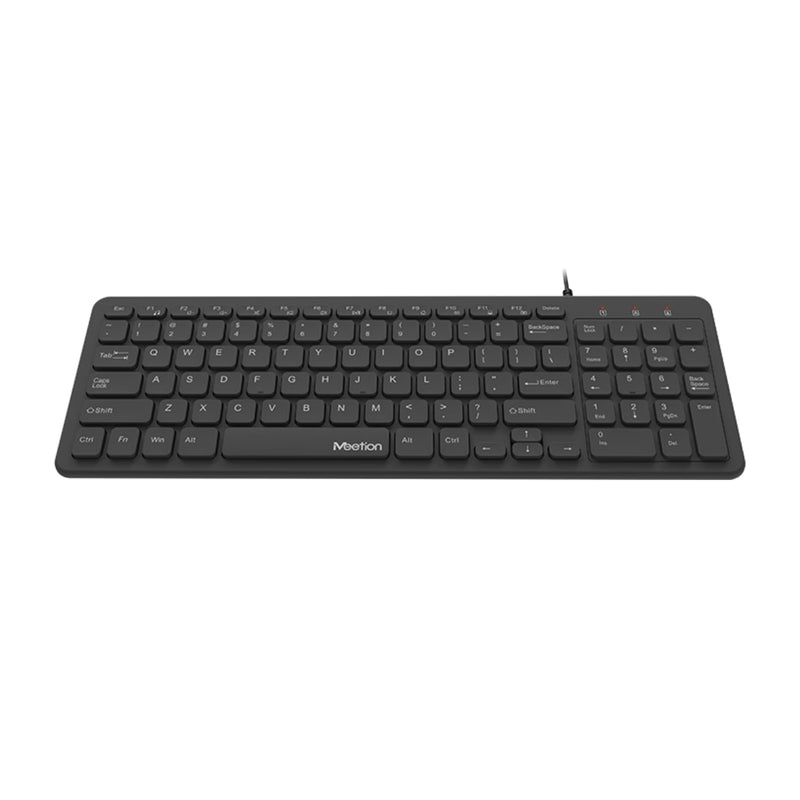 Meetion MT-K410 Ultra Thin Wired Keyboard - Black