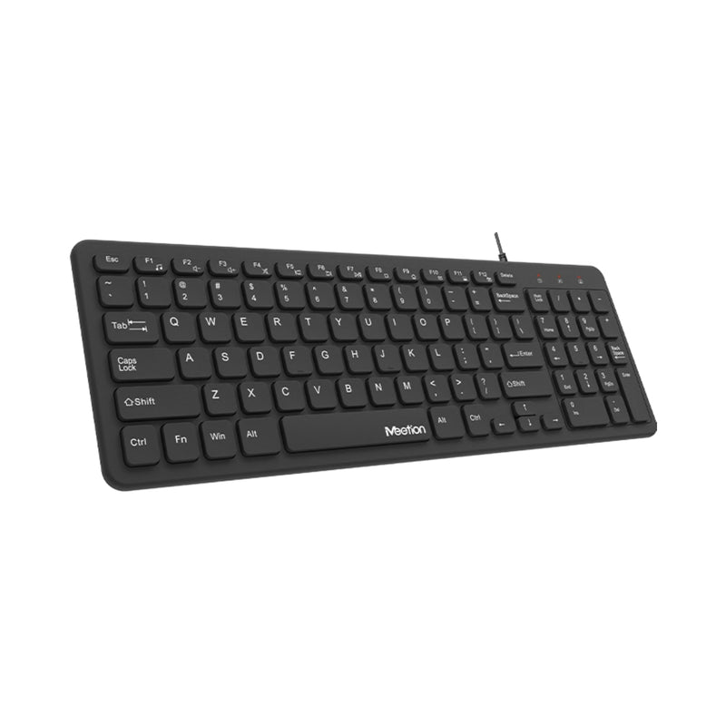 Meetion MT-K410 Ultra Thin Wired Keyboard - Black