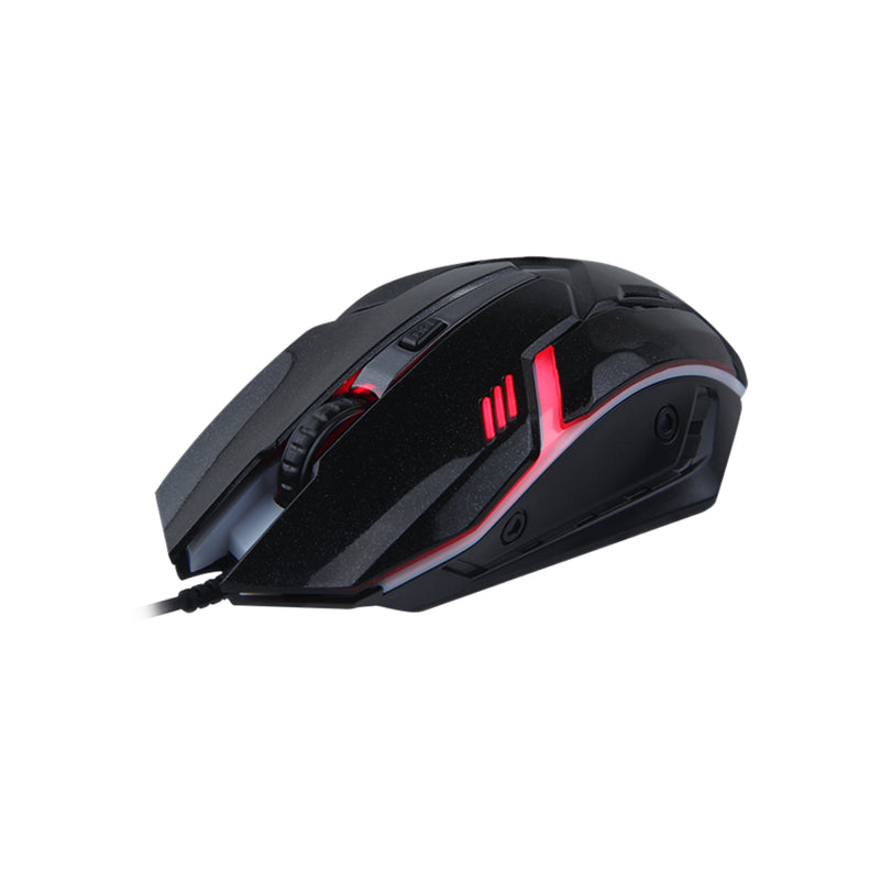 Meetion MT-M371 Backlit Wired Rainbow Gaming Mouse - Black