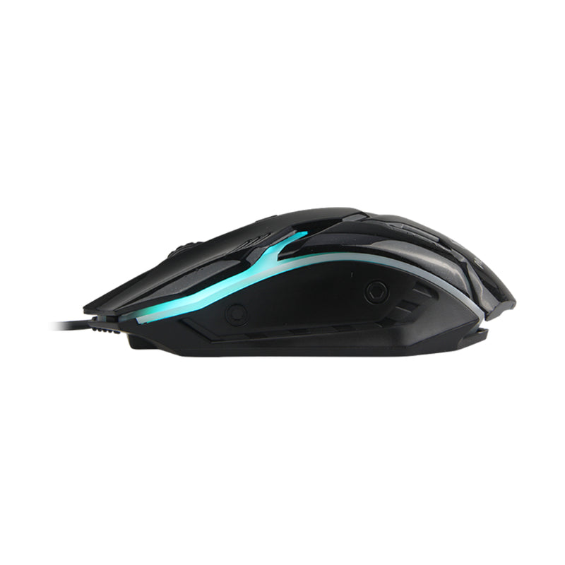 Meetion MT-M371 Backlit Wired Rainbow Gaming Mouse - Black