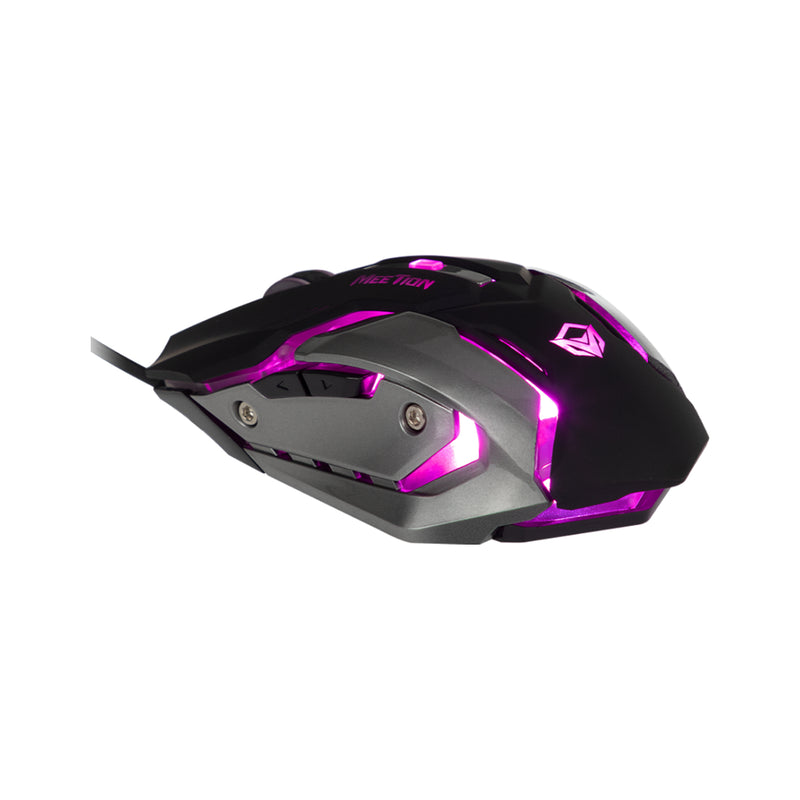 Meetion MT-M915 Backlight White Wired Gaming Mouse - Black