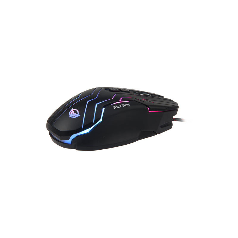 Meetion MT-GM22 Dazzling Wired Gaming Mouse - Black