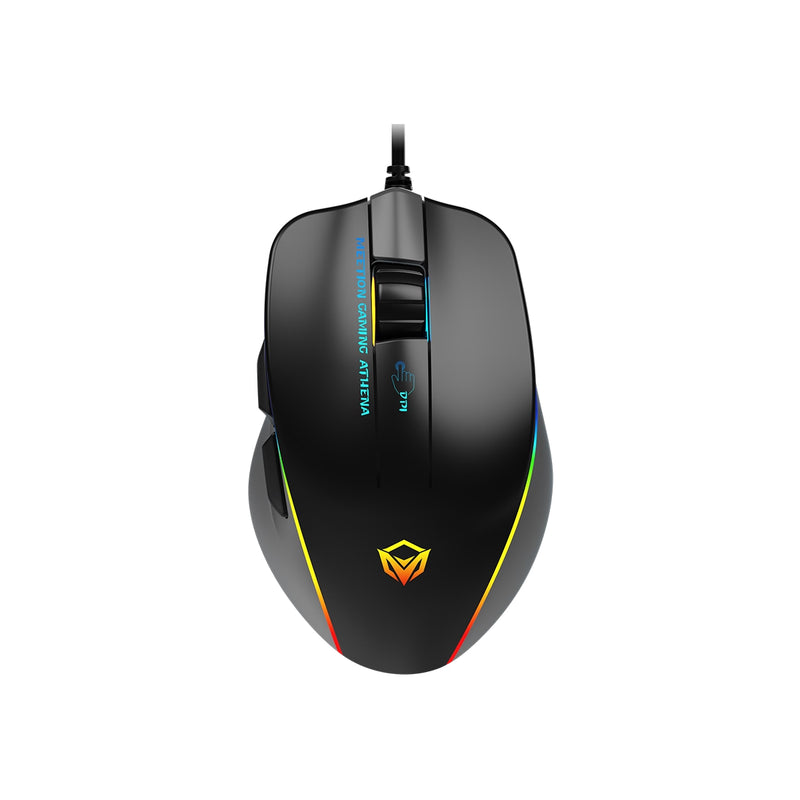 Meetion MT-GM23_2023 RGB Circulation Backlit Wired Gaming Mouse - Black