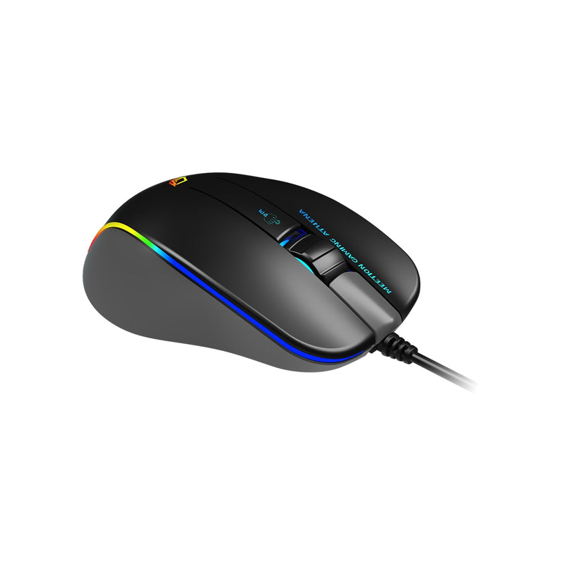 Meetion MT-GM23_2023 RGB Circulation Backlit Wired Gaming Mouse - Black