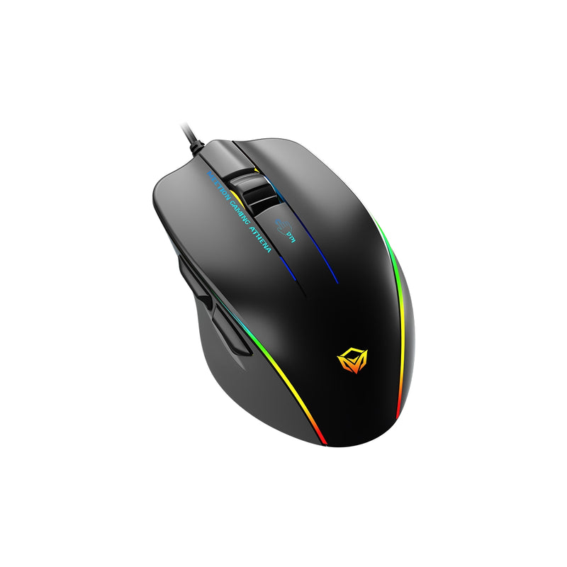 Meetion MT-GM23_2023 RGB Circulation Backlit Wired Gaming Mouse - Black