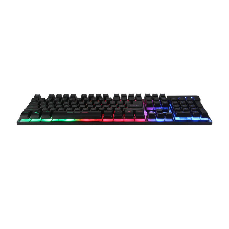 Meetion MT-K9300 Rainbow Arabic Wired Gaming Keyboard - Black