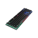 Meetion MT-K9300 Rainbow Arabic Wired Gaming Keyboard - Black