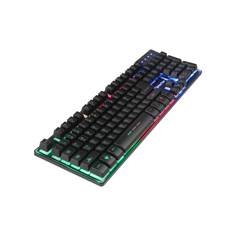 Meetion MT-K9300 Rainbow Arabic Wired Gaming Keyboard - Black