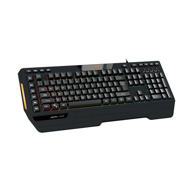 Meetion K9420 RGB Backlit Arabic Wired Gaming Keyboard - Black