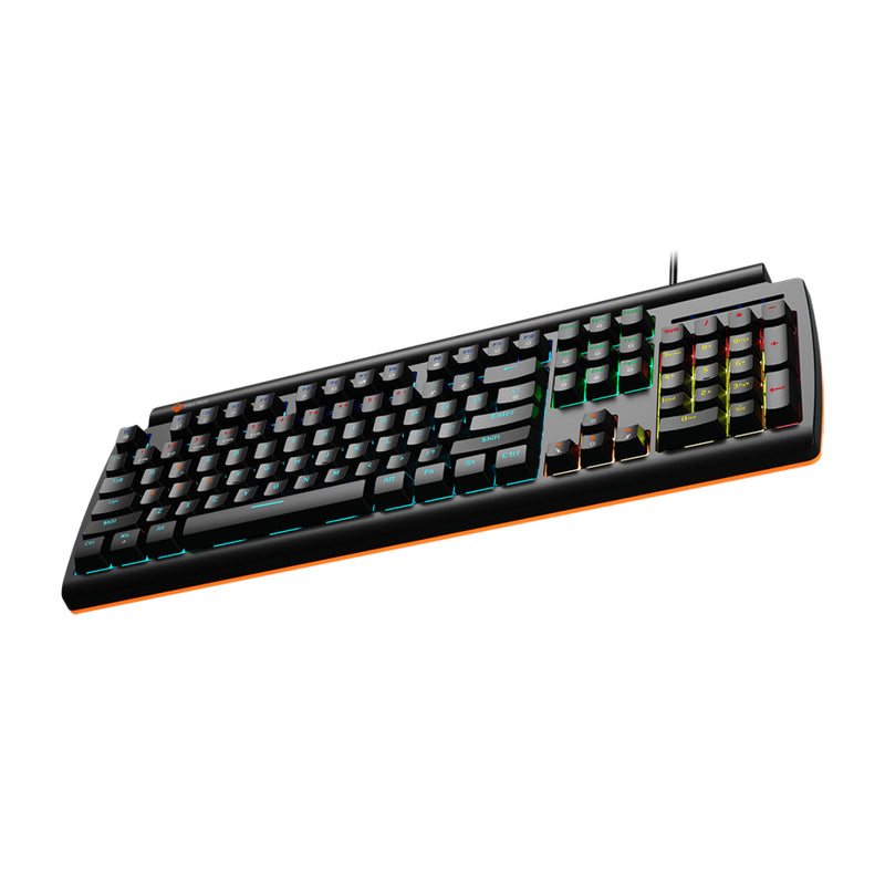 Meetion MT-MK600MX Blue switch Arabic Wired Mechanical Keyboard - Black