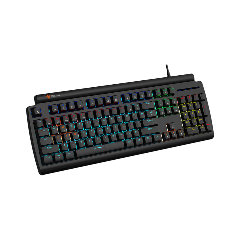 Meetion MT-MK600MX Blue switch Arabic Wired Mechanical Keyboard - Black