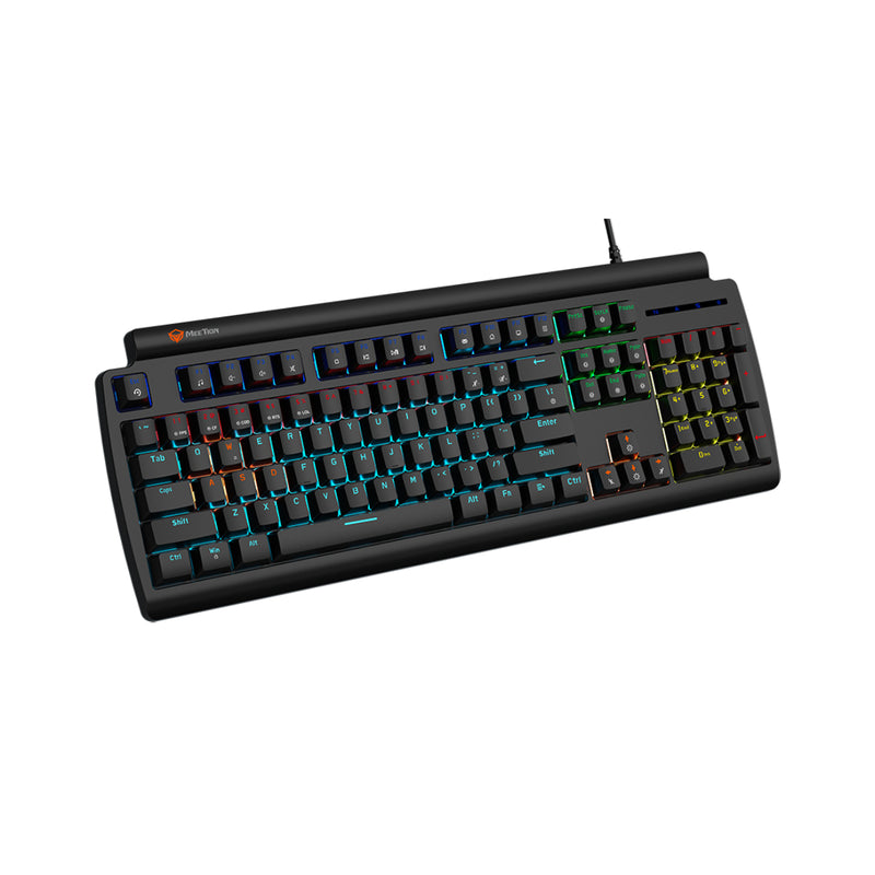 Meetion MT-MK600MX Blue switch Arabic Wired Mechanical Keyboard - Black