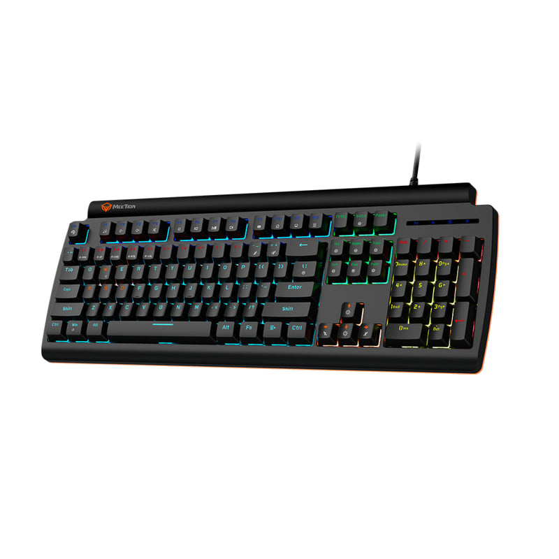 Meetion MT-MK600RD Red switch Arabic Wired Mechanical Keyboard - Black