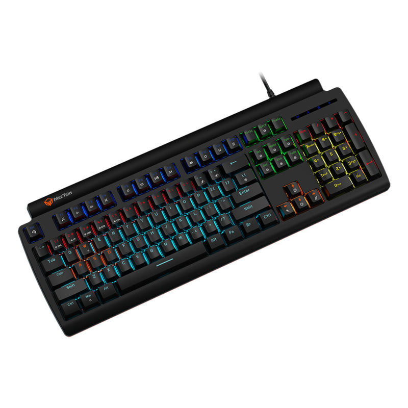 Meetion MT-MK600RD Red switch Arabic Wired Mechanical Keyboard - Black