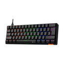 Meetion MT-MK005 60% Blue switch Arabic Wired Mechanical Keyboard - Black