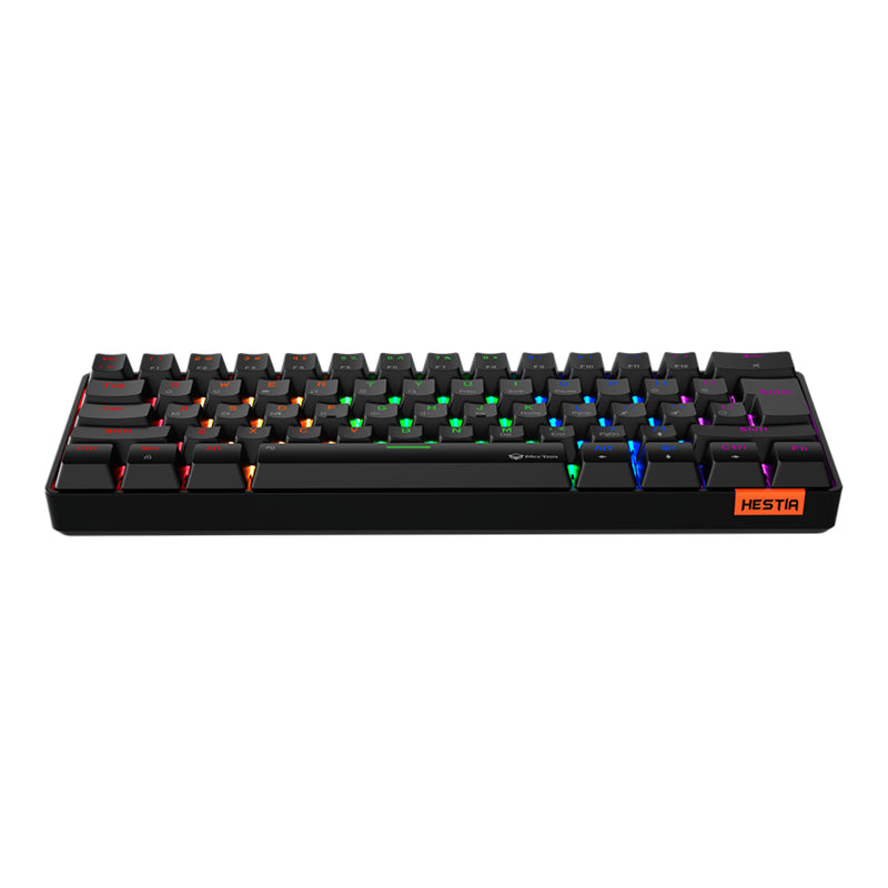 Meetion MT-MK005 60% Blue switch Arabic Wired Mechanical Keyboard - Black