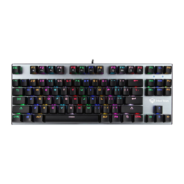 Meetion MK04TKL RGB Backlit Blue switch Arabic Wired Mechanical Keyboard - Black