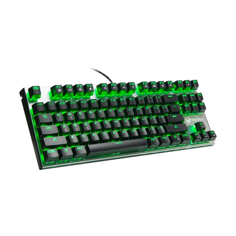 Meetion MK04TKL RGB Backlit Blue switch Arabic Wired Mechanical Keyboard - Black