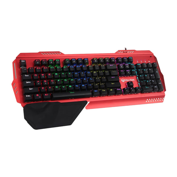 Meetion MK20 Ultrathin Blue switch Arabic Red Wired Mechanical Keyboard - Red