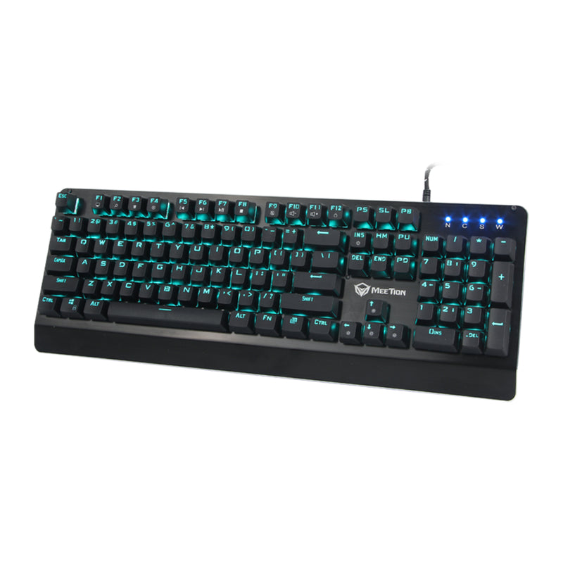 Meetion MK01 Blue switch Arabic RGB Wired Mechanical Keyboard - Balck