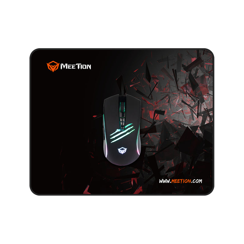 Meetion C011 (2 IN 1) Mouse And Mouse Pad Gaming Combo Kits - Black