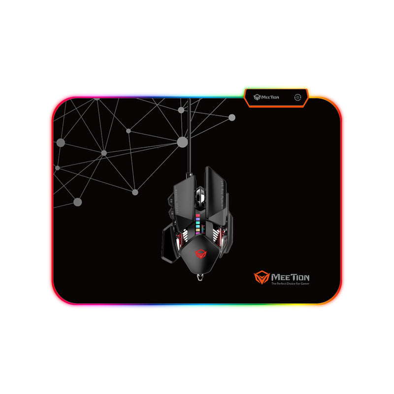 Meetion PD120 Rubber Led RGB Gaming Mouse Pad - Black