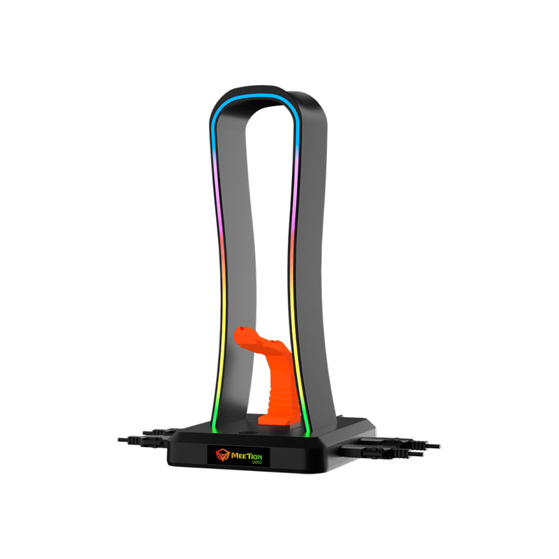 Meetion U002 RGB backlight Gaming Headset Stand - Black