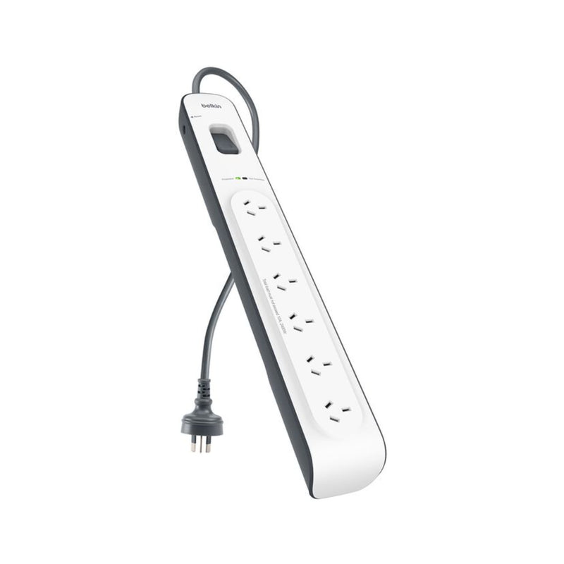 Belkin Surge master Surge Protector 6 Way Outlet 2m - White