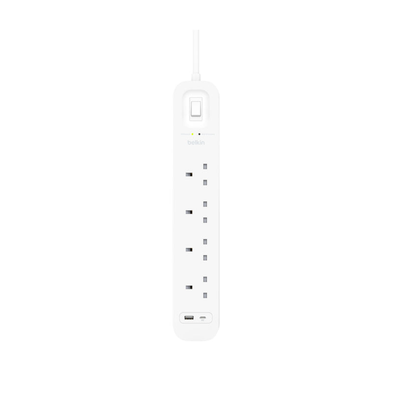 Belkin Connect Surge Protector With USB-C & USB-A Ports (4 outlets With 1 USB-C USB-A)