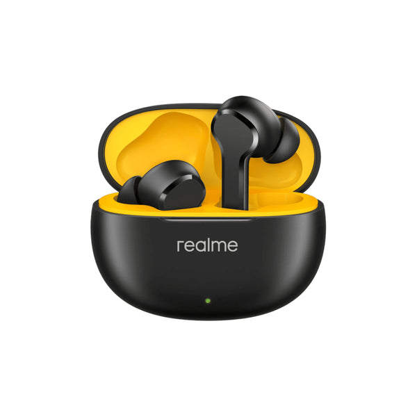 Realme Buds T110 TWS Earbuds with AI Noise Cancellation,IPX5 Water Resistant,38 Hours Playback - Black