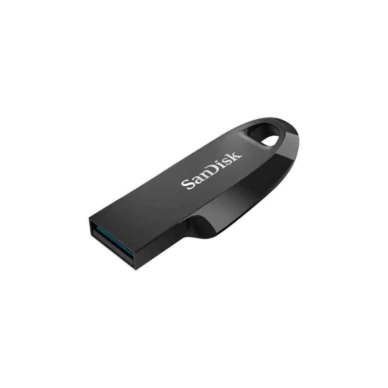 SanDisk Ultra Curve Flash Drive, 256GB, USB 3.2 - Black - SDCZ550-256G-G46