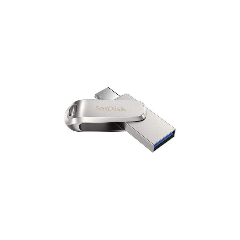 SanDisk Flash Ultra Dual Drive Luxe USB Type-C 64GB - Silver