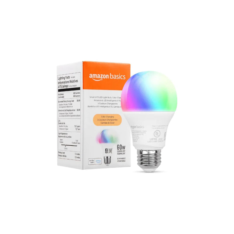 Amazon Basics Smart Light Amazon Basics Smart Light Bulb, A19 LED 60W - Color