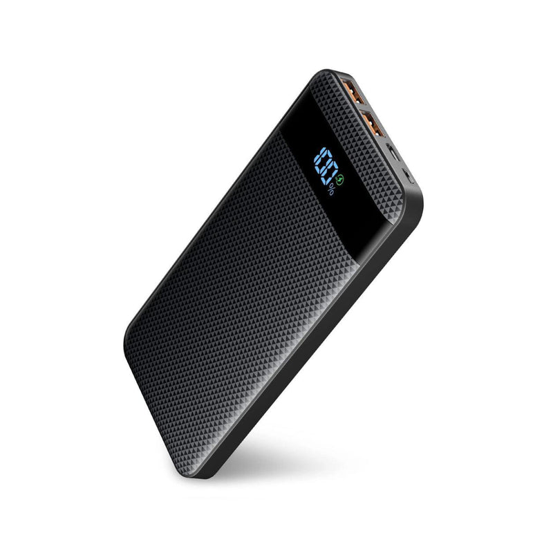 Baci PB10 Power Bank 2x USB + PD Type-C + Micro + Type-C Cable 22.5W Fast Charging 10000mAh - Black