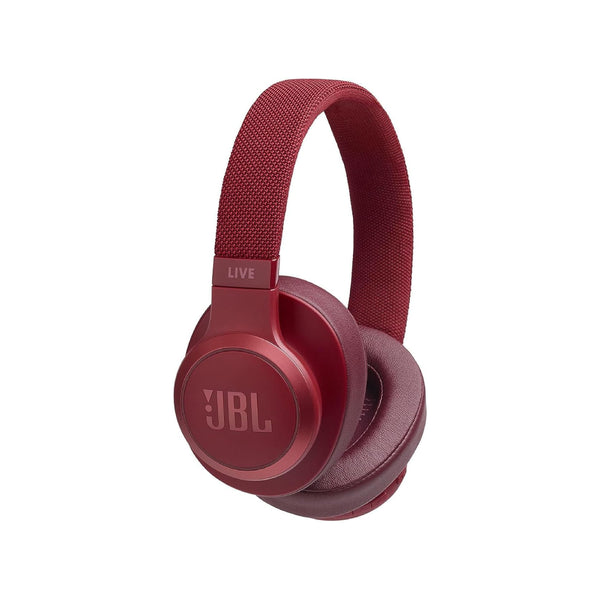 JBL LIVE 500BT Over-Ear Wireless Headphones with Microphone - Red