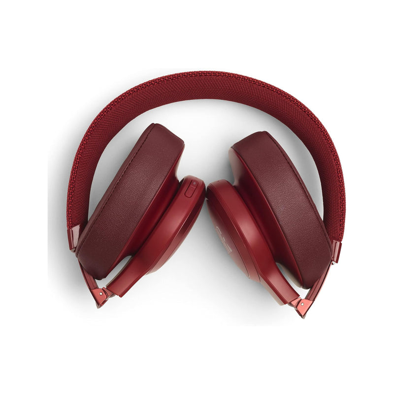 JBL LIVE 500BT Over-Ear Wireless Headphones with Microphone - Red