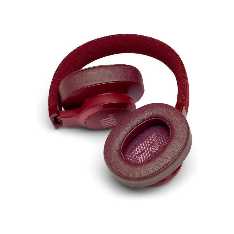 JBL LIVE 500BT Over-Ear Wireless Headphones with Microphone - Red