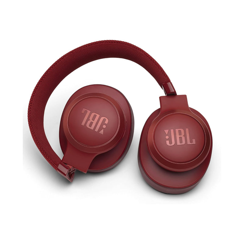 JBL LIVE 500BT Over-Ear Wireless Headphones with Microphone - Red