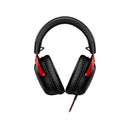HyperX Cloud III Wired Gaming Headset PC PS5 Xbox Series X S Angled 53mm Drivers DTS Memory Foam Durable Frame Ultra-Clear - Black/Red