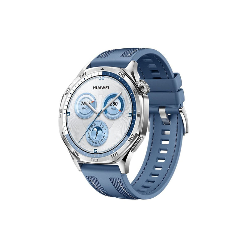 Huawei Watch GT5 with 46mm 1.43" AMOLED, fast and accurate health tracking, Woven Strap - Vili-B19W - Blue + Gift🎁