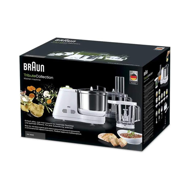 Braun Tribute Collection Kitchen machine, 900W, Easy filling and easy control - KM3050 - White