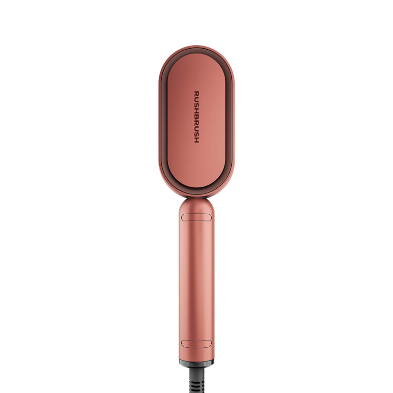 Rush Brush S3 Lite Power of A Straightener With Ease of A Brush, MCH Heater For Fast Heat Up - Rose Gold